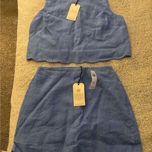 Abercrombie & Fitch Light Blue Skirt Set